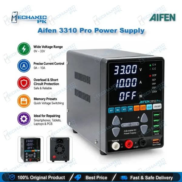 Aifen 3310 Pro power supply 33V 10A 330W adjustable DC unit